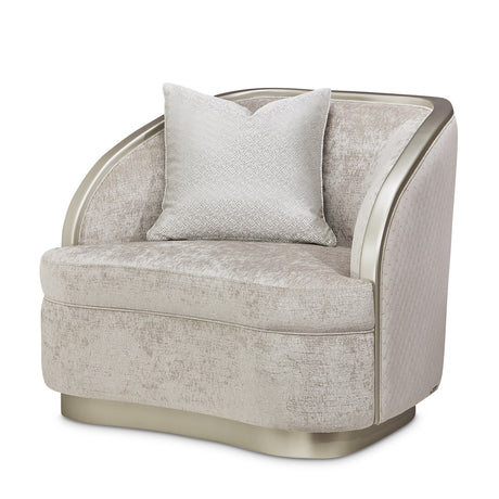 Lanna Silver Mist Matching Chair from Michael Amini - Luna Furniture
