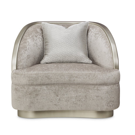 Lanna Silver Mist Matching Chair from Michael Amini - Luna Furniture