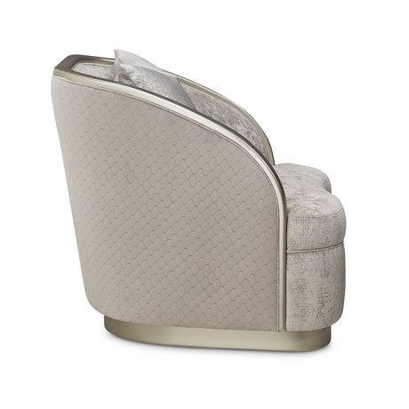 Lanna Silver Mist Matching Chair from Michael Amini - Luna Furniture