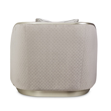 Lanna Silver Mist Matching Chair from Michael Amini - Luna Furniture