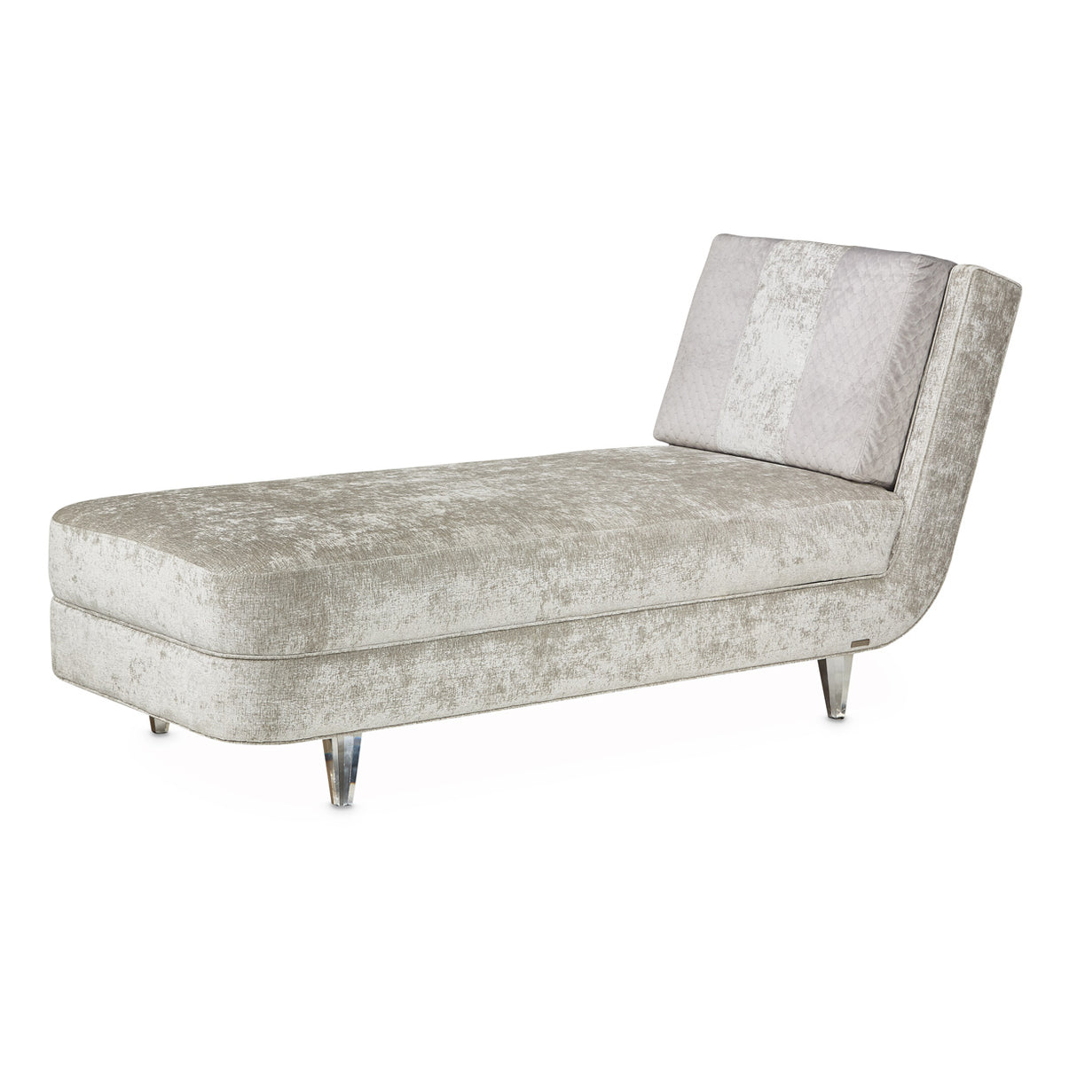Lanna Silver Mist Chaise from Michael Amini - Luna Furniture
