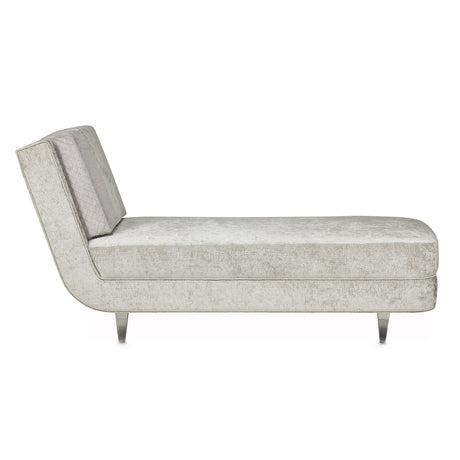 Lanna Silver Mist Chaise from Michael Amini - Luna Furniture