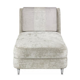 Lanna Silver Mist Chaise from Michael Amini - Luna Furniture