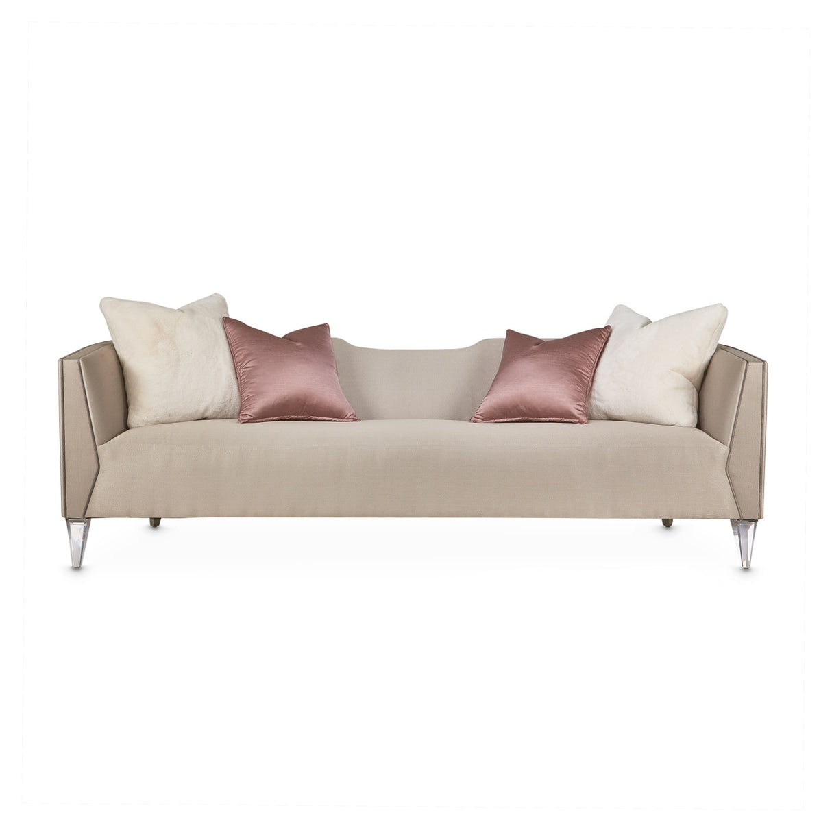 Linea Silver Mist Sofa from Michael Amini - Luna Furniture