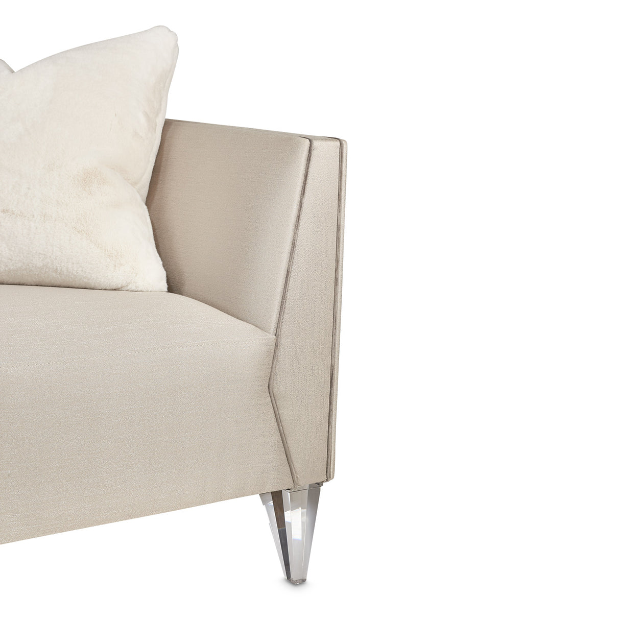 Linea Silver Mist Sofa from Michael Amini - Luna Furniture