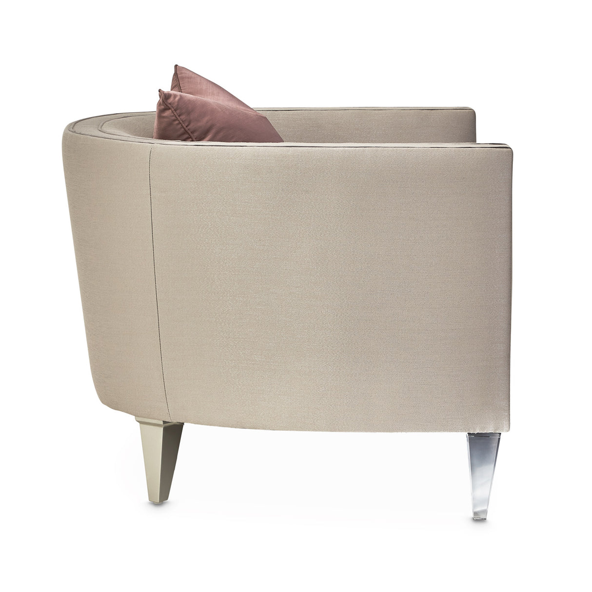 Linea Silver Mist Matching Chair from Michael Amini - Luna Furniture