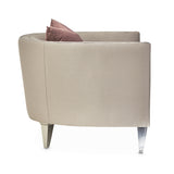 Linea Silver Mist Matching Chair from Michael Amini - Luna Furniture