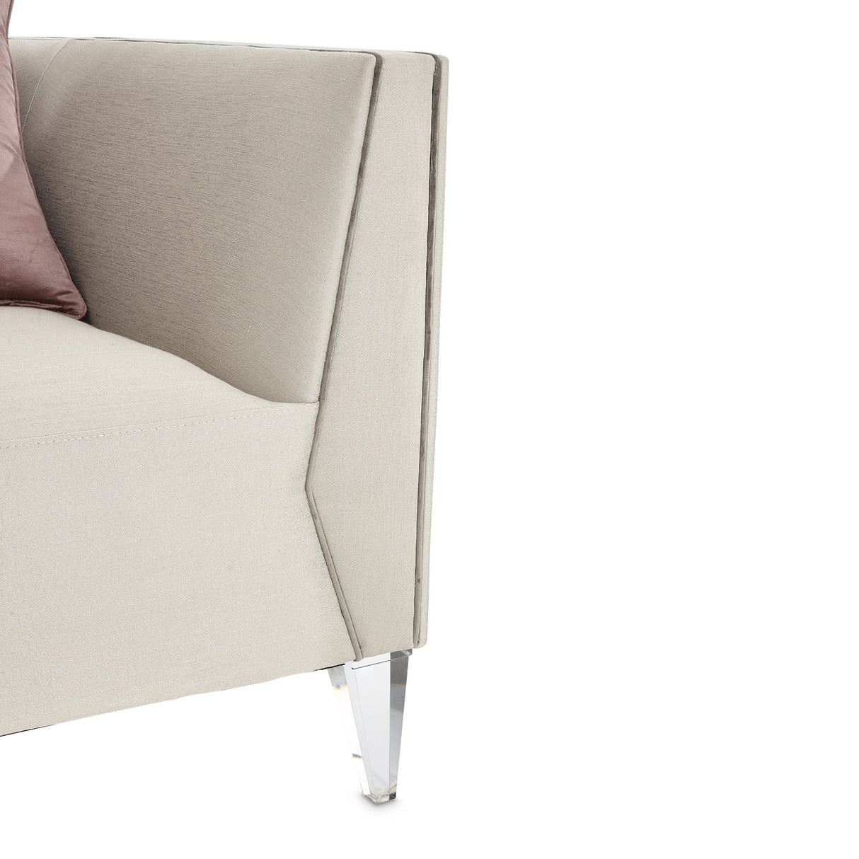 Linea Silver Mist Matching Chair from Michael Amini - Luna Furniture