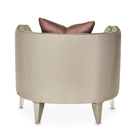 Linea Silver Mist Matching Chair from Michael Amini - Luna Furniture