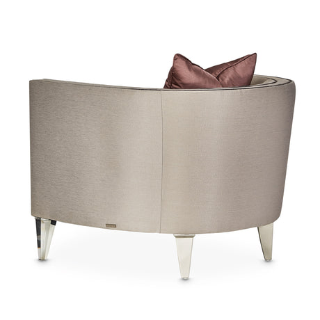 Linea Silver Mist Matching Chair from Michael Amini - Luna Furniture
