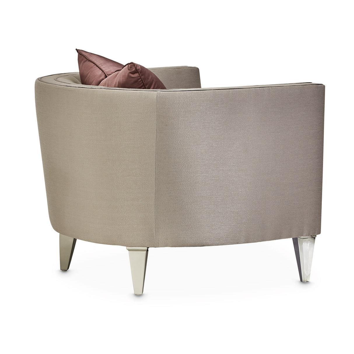 Linea Silver Mist Matching Chair from Michael Amini - Luna Furniture
