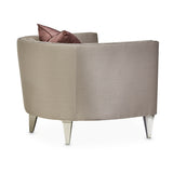 Linea Silver Mist Matching Chair from Michael Amini - Luna Furniture