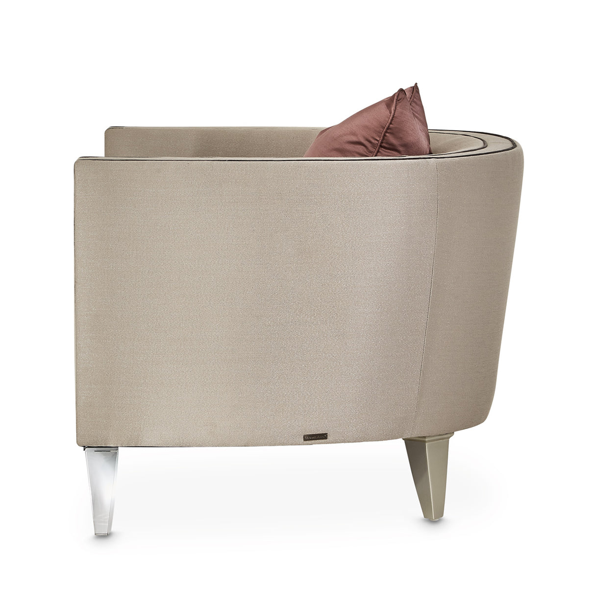 Linea Silver Mist Matching Chair from Michael Amini - Luna Furniture