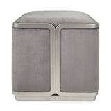 Linea Silver Mist Ottoman from Michael Amini - Luna Furniture