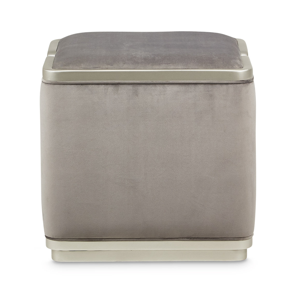 Linea Silver Mist Ottoman from Michael Amini - Luna Furniture
