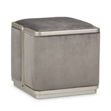 Linea Silver Mist Ottoman from Michael Amini - Luna Furniture