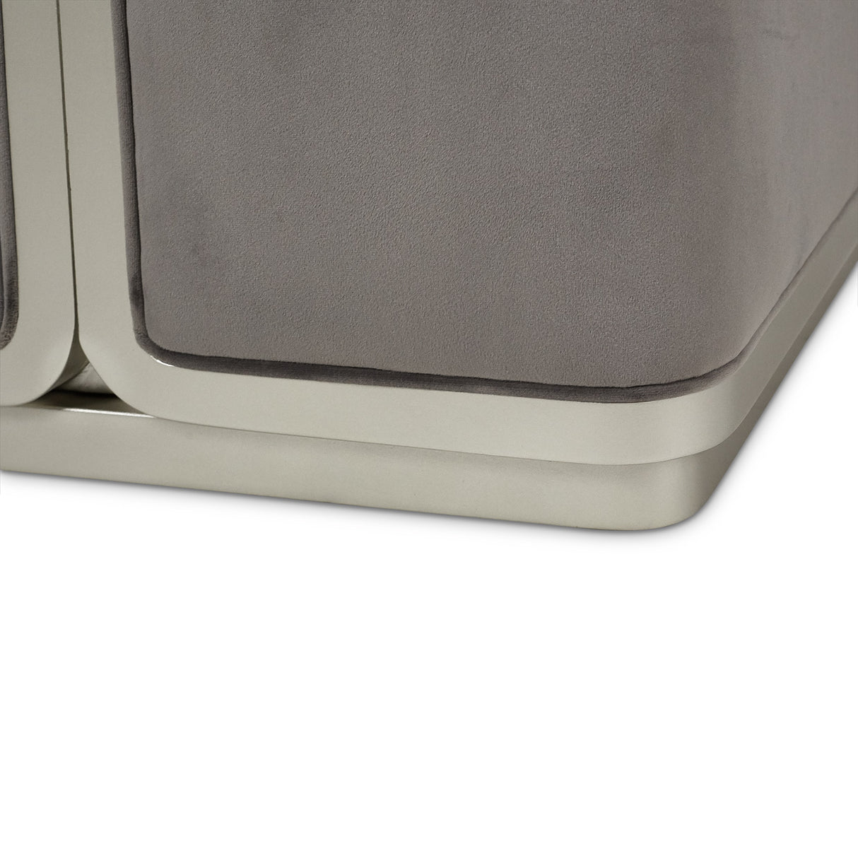 Linea Silver Mist Ottoman from Michael Amini - Luna Furniture