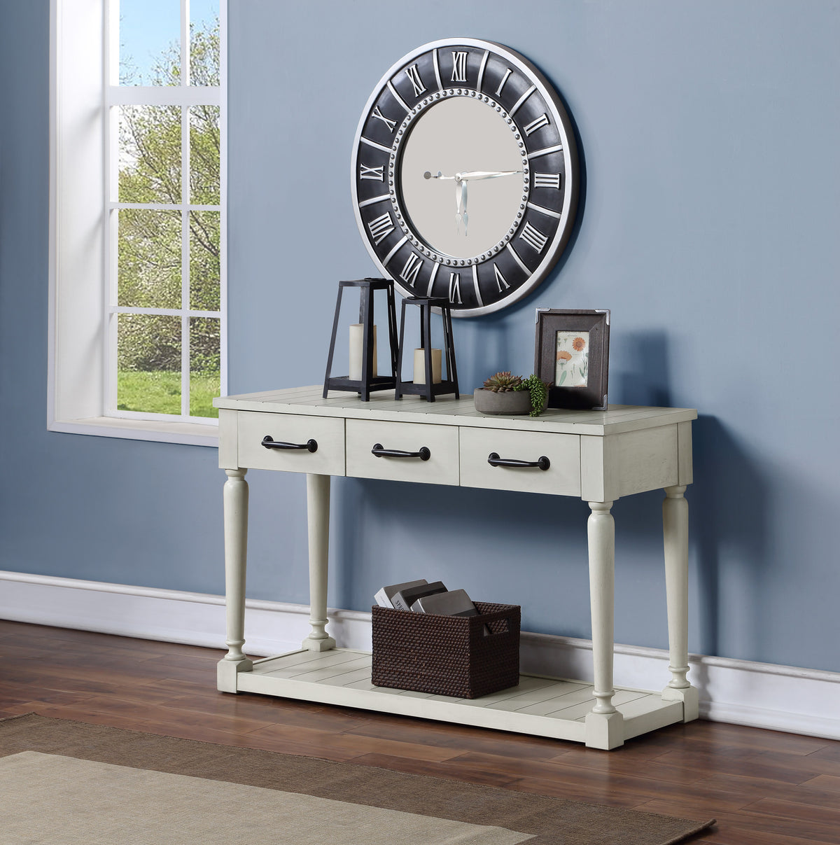 Hemingway Alabaster Coffee 3-Piece Occasional Set with Sofa Table from Steve Silver - Luna Furniture