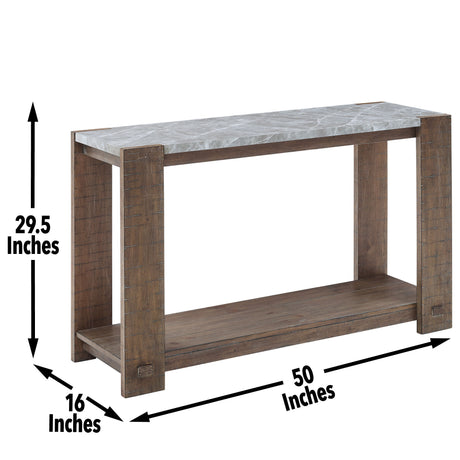 Libby Sintered Stone Sofa Table from Steve Silver - Luna Furniture