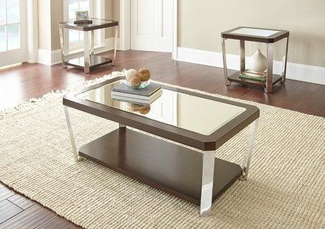 Truman Stainless Steel Cocktail Table from Steve Silver - Luna Furniture