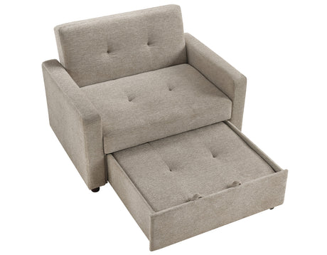 Noah Brown Convertible Sleeper Chair-and-a-Half from Steve Silver - Luna Furniture