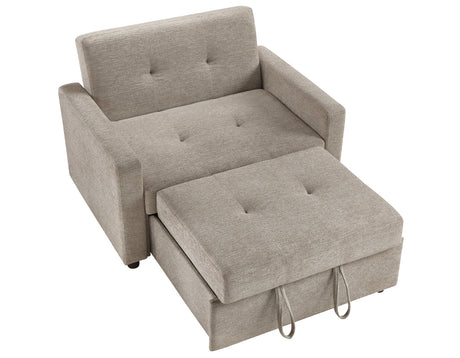 Noah Brown Convertible Sleeper Chair-and-a-Half from Steve Silver - Luna Furniture