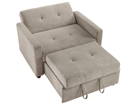 Noah Brown Convertible Sleeper Chair-and-a-Half from Steve Silver - Luna Furniture
