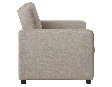 Noah Brown Convertible Sleeper Chair-and-a-Half from Steve Silver - Luna Furniture