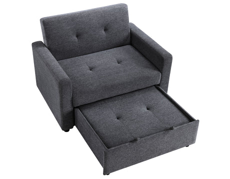 Noah Gray Convertible Sleeper Chair-and-a-Half from Steve Silver - Luna Furniture