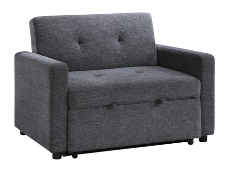 Noah Gray Convertible Sleeper Chair-and-a-Half from Steve Silver - Luna Furniture