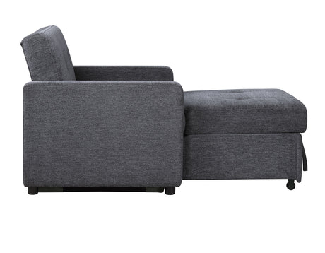 Noah Gray Convertible Sleeper Chair-and-a-Half from Steve Silver - Luna Furniture
