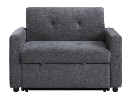 Noah Gray Convertible Sleeper Chair-and-a-Half from Steve Silver - Luna Furniture