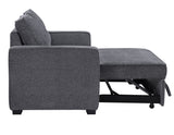 Noah Convertible Sleeper Loveseat, Gray from Steve Silver - Luna Furniture