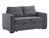 Noah Convertible Sleeper Loveseat, Gray from Steve Silver - Luna Furniture