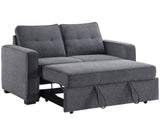 Noah Convertible Sleeper Loveseat, Gray from Steve Silver - Luna Furniture
