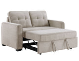 Noah Convertible Sleeper Loveseat, Tan from Steve Silver - Luna Furniture