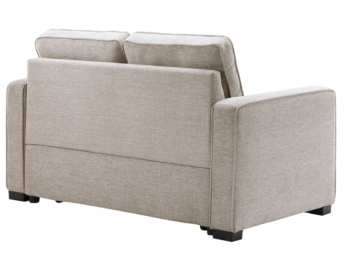 Noah Convertible Sleeper Loveseat, Tan from Steve Silver - Luna Furniture