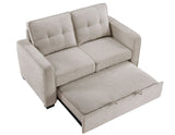 Noah Convertible Sleeper Loveseat, Tan from Steve Silver - Luna Furniture