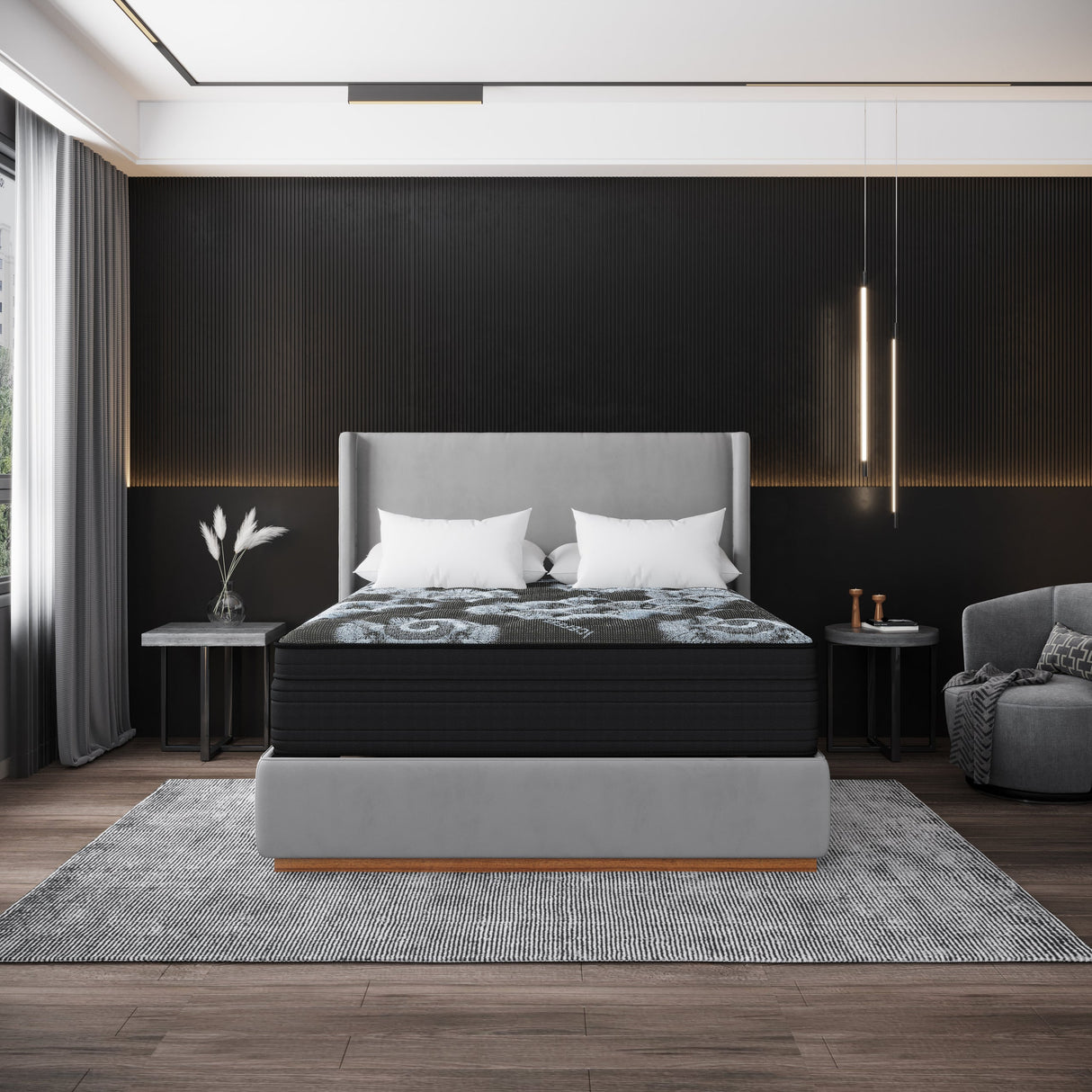 Noche Luxury King 13" Firm Hybrid Mattress from Happy Homes - Luna Furniture