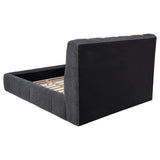 Nollet Gray 48-inch Upholstered Eastern King Platform Bed from Coaster - Luna Furniture