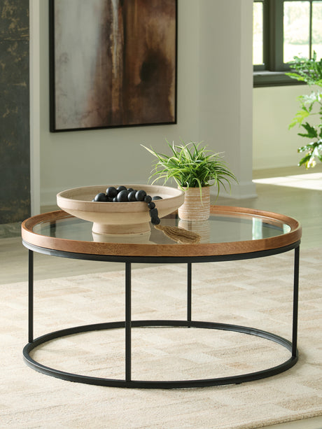 Noraluna Medium Brown Coffee Table from Ashley - Luna Furniture