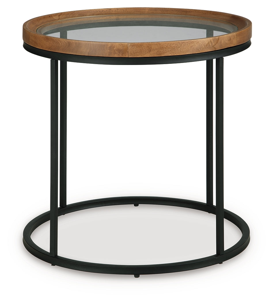 Noraluna Medium Brown End Table from Ashley - Luna Furniture