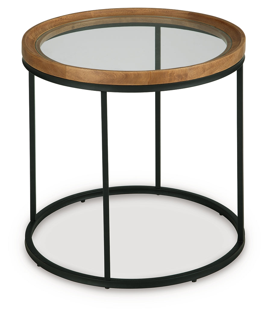 Noraluna Medium Brown End Table from Ashley - Luna Furniture