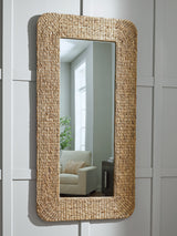 Norigan Natural Floor Mirror from Ashley - Luna Furniture