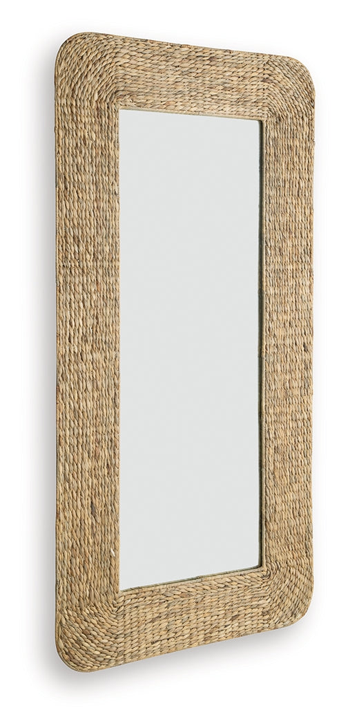 Norigan Natural Floor Mirror from Ashley - Luna Furniture