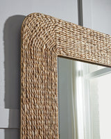 Norigan Natural Floor Mirror from Ashley - Luna Furniture