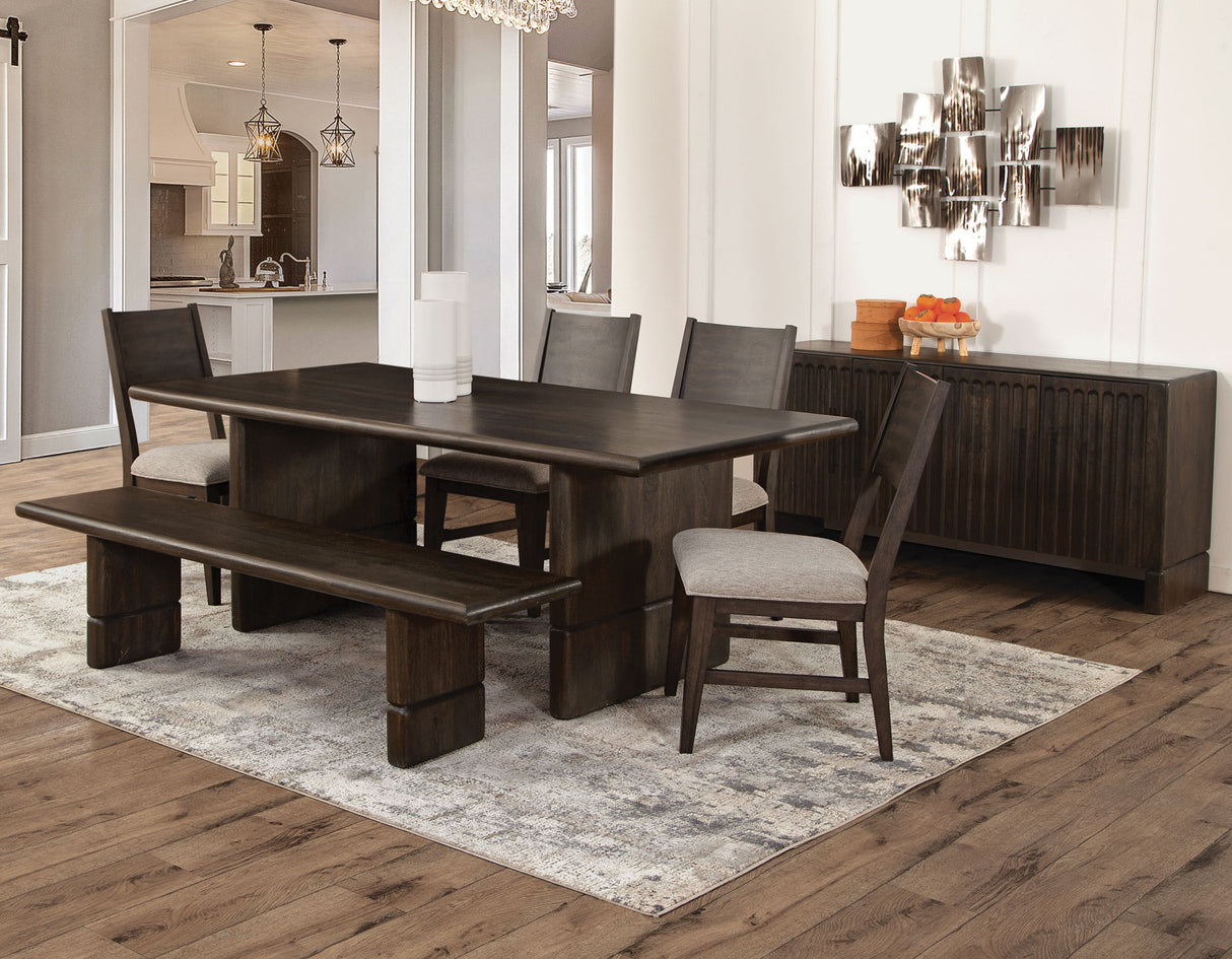 Norvell Dark Walnut 4-Door Sideboard from Steve Silver - Luna Furniture