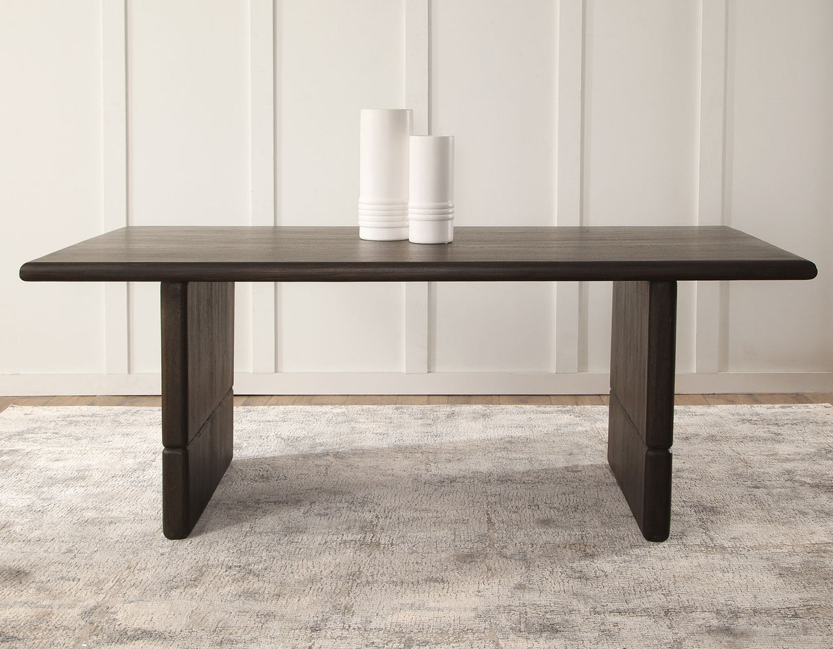 Norvell Dark Espresso Solid Wood 78″ Dining Table from Steve Silver - Luna Furniture