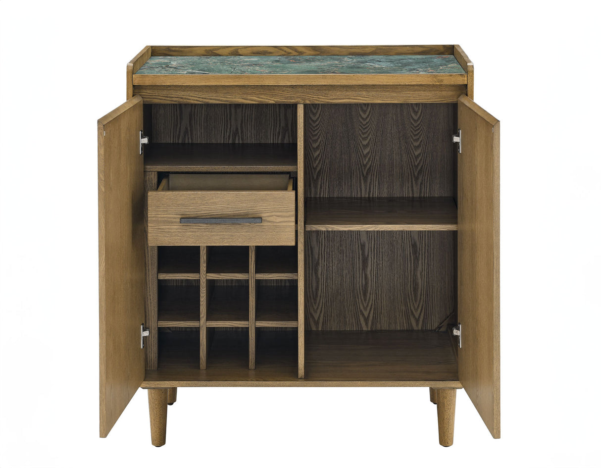 Novato Light Chestnut Sintered Stone Cabinet from Steve Silver - Luna Furniture