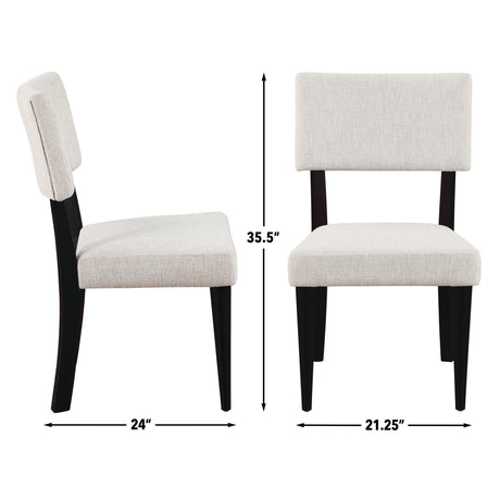 Colvin 5-Piece 52″ Round White Marble Dining Set, Black Finish from Steve Silver - Luna Furniture